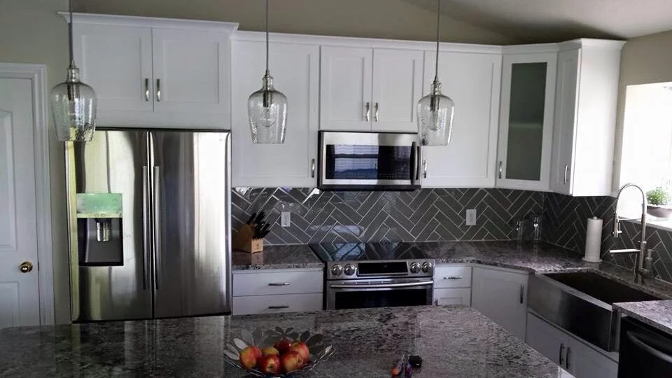 Custom granite or quartz countertop installation 11